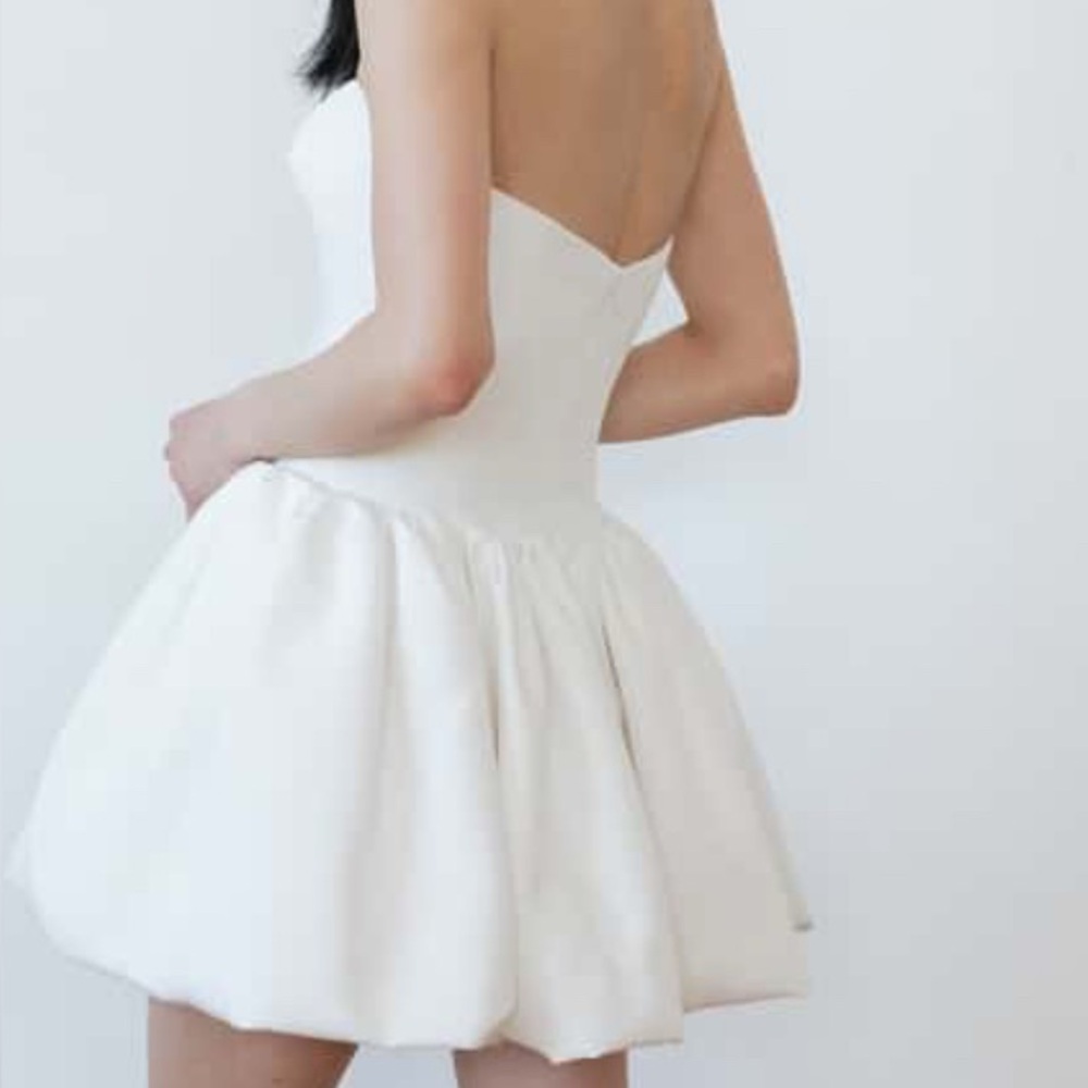 Jenny Yoo White Mini Dress (Tinsley) - Picture 2 of 3